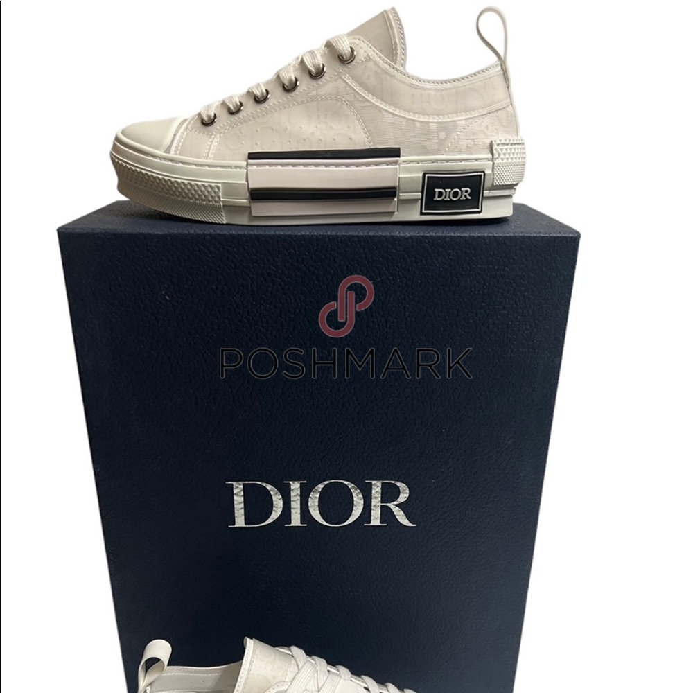Christian Dior B23 Low Monogram Sneakers 36 White